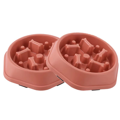 Slow Feeder Dog Bowl Anti-Anxiety Puppy Food Bowl Anti-Choking Pet Slow Eating Dog Dishes Puzzle Feeders for Dogs Small Medium