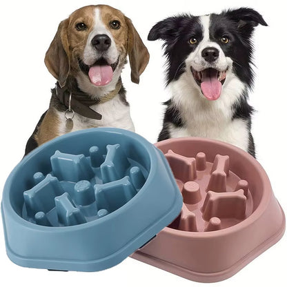 Slow Feeder Dog Bowl Anti-Anxiety Puppy Food Bowl Anti-Choking Pet Slow Eating Dog Dishes Puzzle Feeders for Dogs Small Medium