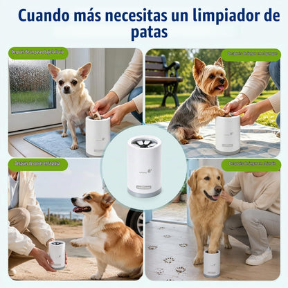 Nobleza Limpiador De Patas Para Perros Talla S - Kit De Aseo 5 En 1 Con 3 Toallas Y 1 Cepillo De Baño Grande, Taza Lavadora Portátil De Silicona Para Mascotas, Elimina Barro Y Suciedad (Gris)