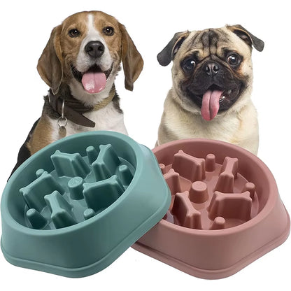 Slow Feeder Dog Bowl Anti-Anxiety Puppy Food Bowl Anti-Choking Pet Slow Eating Dog Dishes Puzzle Feeders for Dogs Small Medium