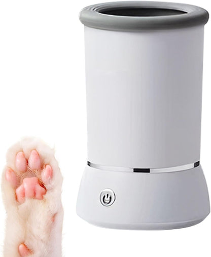 Limpiador Automático de Patas para Perros, Lavadora de Mascotas USB 360° con Cepillo de Silicona Desmontable para Eliminar Barro y Arena