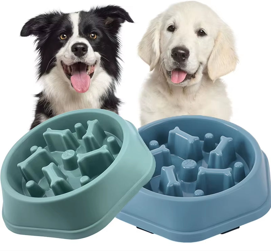 Slow Feeder Dog Bowl Anti-Anxiety Puppy Food Bowl Anti-Choking Pet Slow Eating Dog Dishes Puzzle Feeders for Dogs Small Medium