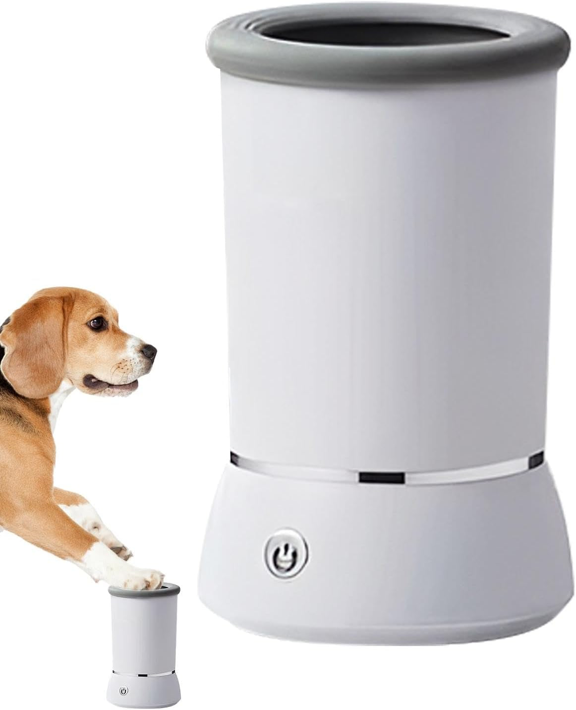 Limpiador Automático de Patas para Perros, Lavadora de Mascotas USB 360° con Cepillo de Silicona Desmontable para Eliminar Barro y Arena